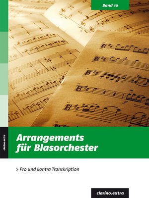 cover image of Arrangements für Blasorchester
